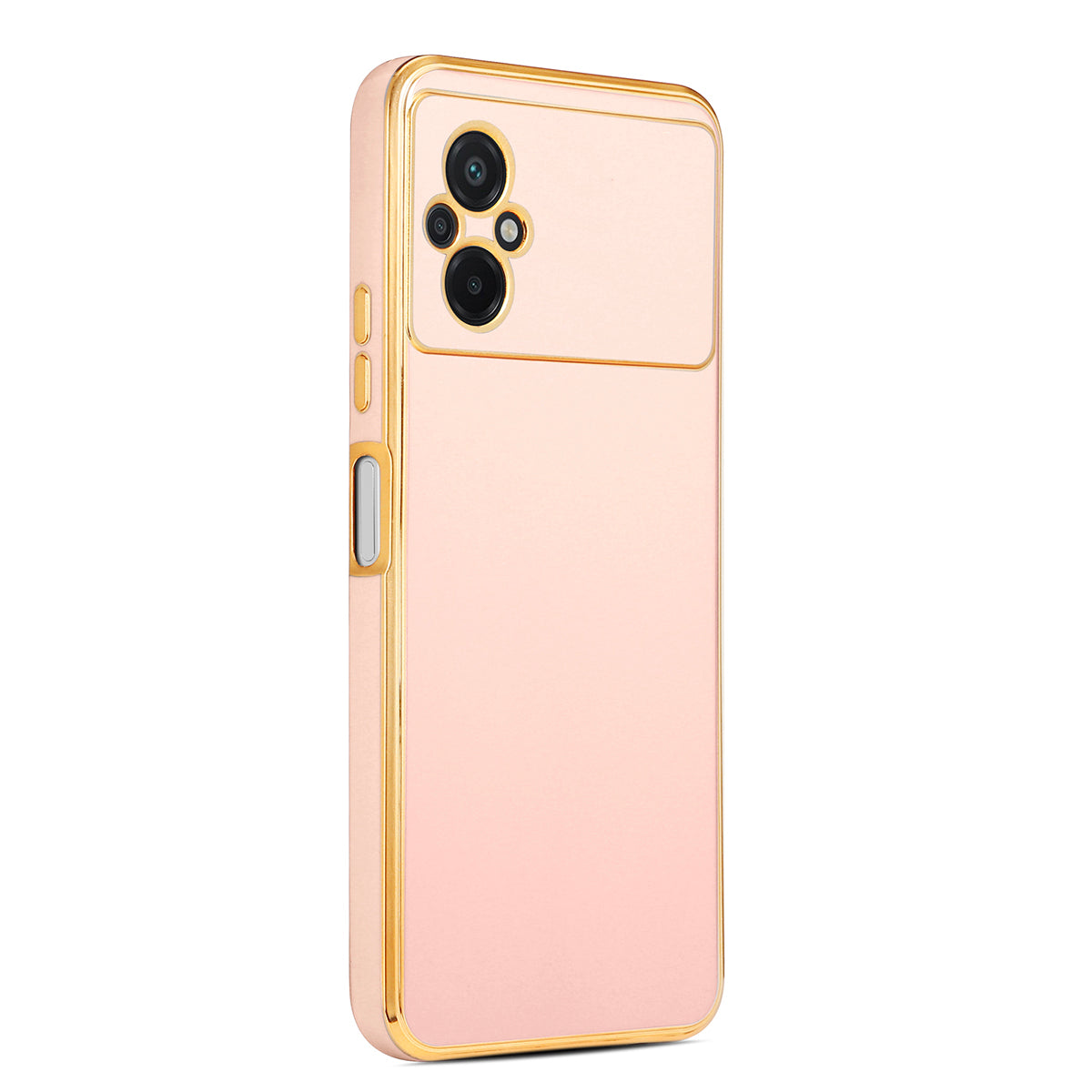 Xiaomi Poco M5 Kılıf Zore Bark Kapak Rose Gold