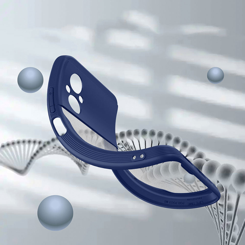 Xiaomi Poco M5 Kılıf Zore Parfe Kapak Lacivert