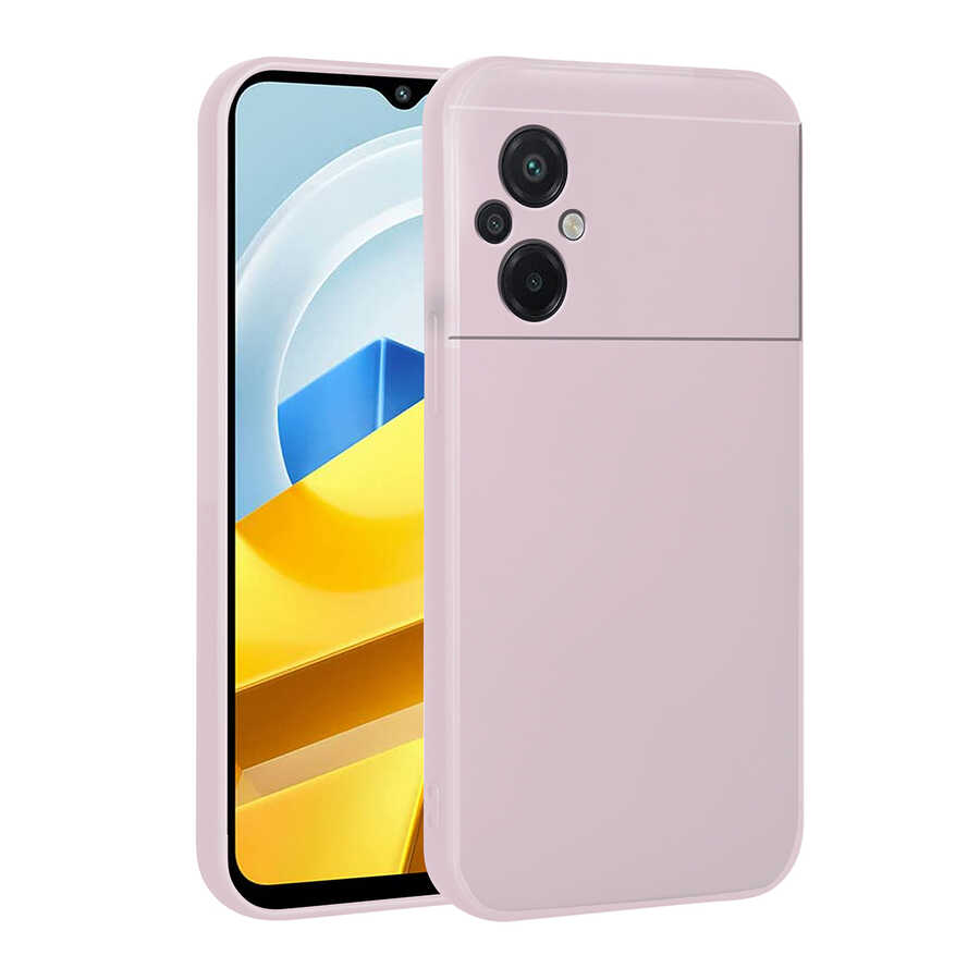 Xiaomi Poco M5 Kılıf Zore Premier Silikon Kapak Rose Gold