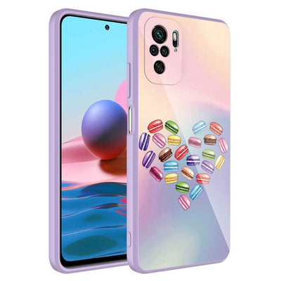 Xiaomi Poco M5S Kılıf Kamera Korumalı Desenli Sert Silikon Zore Epoksi Kapak NO1