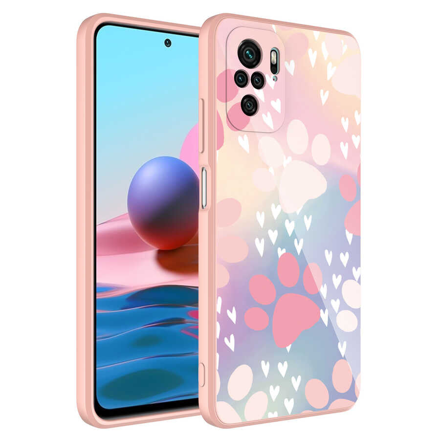 Xiaomi Poco M5S Kılıf Kamera Korumalı Desenli Sert Silikon Zore Epoksi Kapak NO4