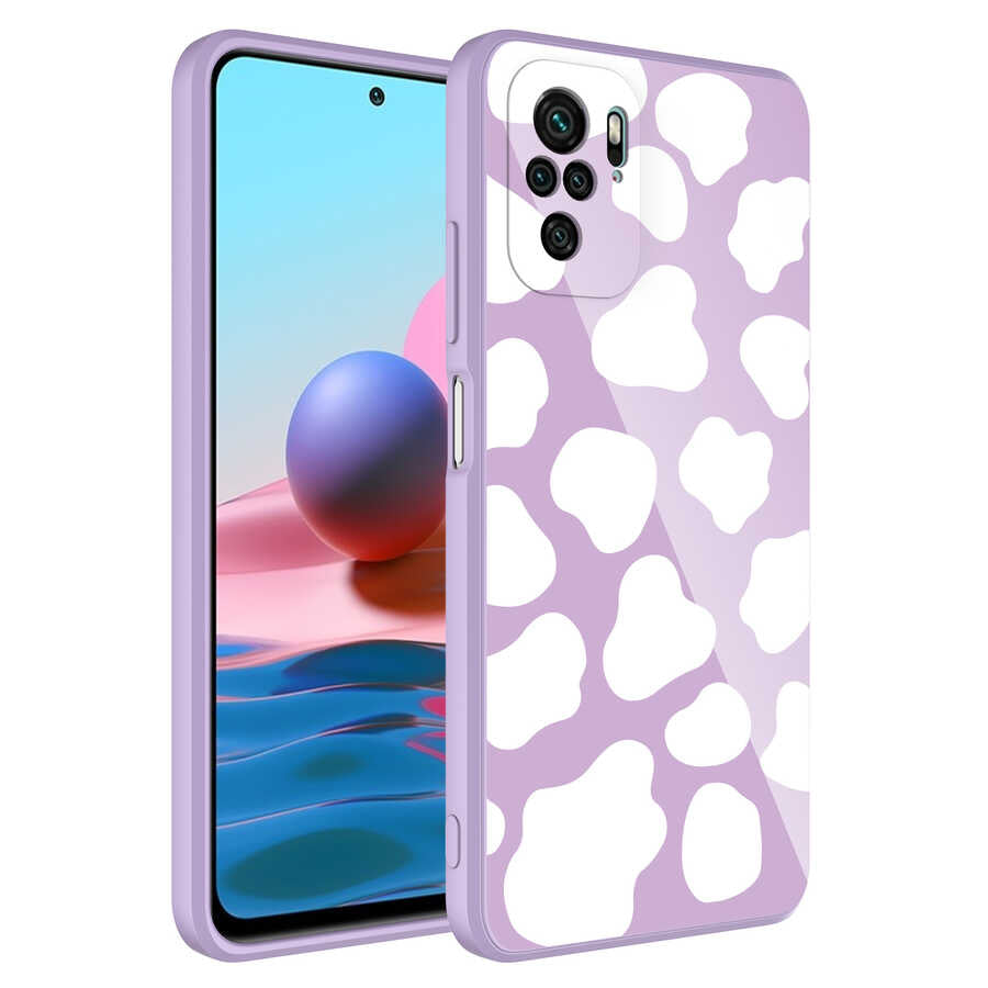 Xiaomi Poco M5S Kılıf Kamera Korumalı Desenli Sert Silikon Zore Epoksi Kapak NO6