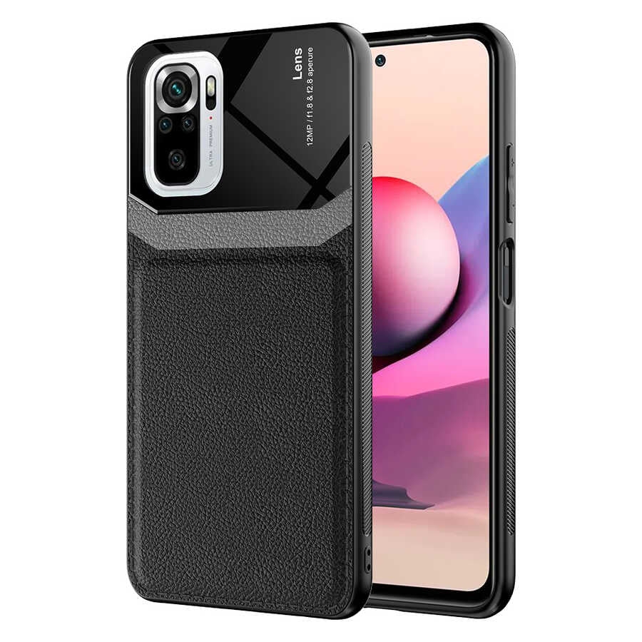 Xiaomi Poco M5S Kılıf Zore Emiks Kapak Siyah