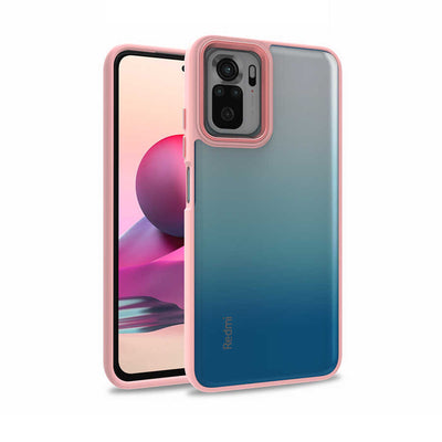 Xiaomi Poco M5S Kılıf Zore Flora Kapak Rose Gold