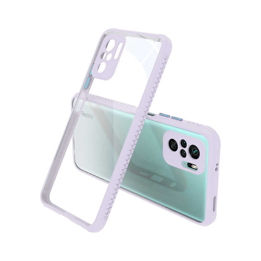 Xiaomi Poco M5S Kılıf Zore Kaff Kapak Mor