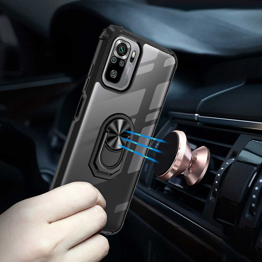 Xiaomi Poco M5S Kılıf Zore Mola Kapak Siyah