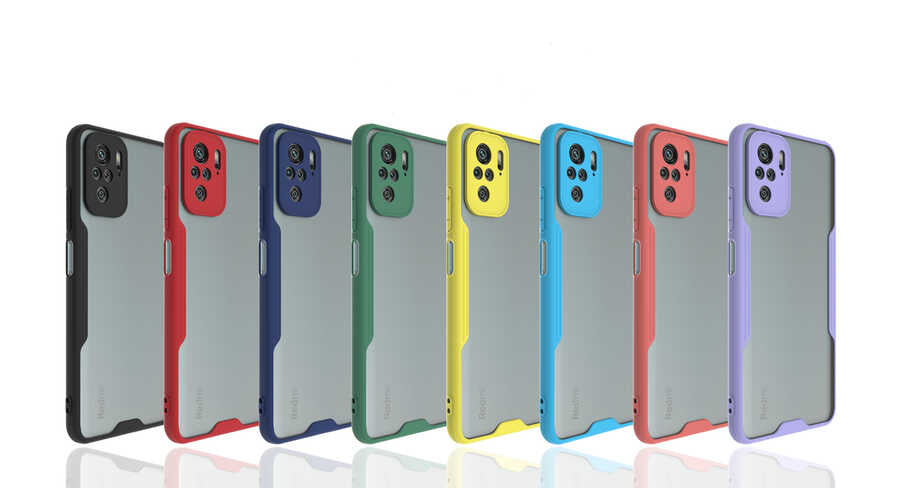 Xiaomi Poco M5S Kılıf Zore Parfe Kapak Kırmızı