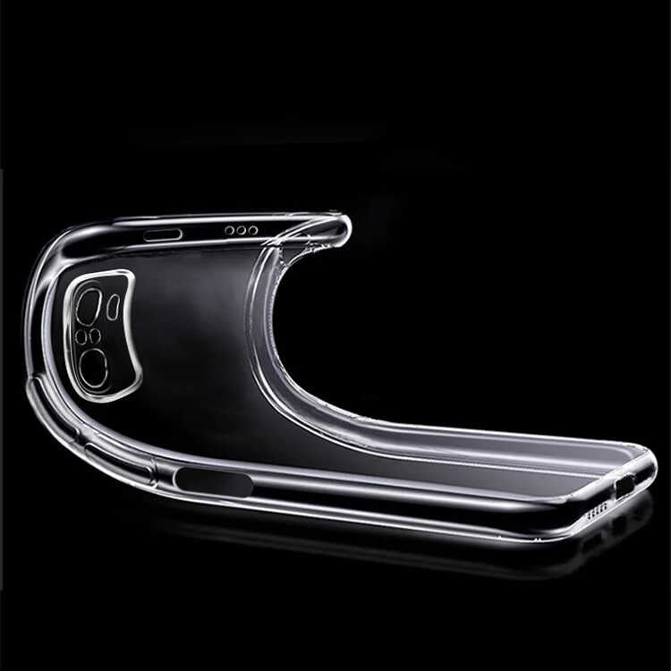 Xiaomi Poco M5S Kılıf Zore Süper Silikon Kapak Renksiz