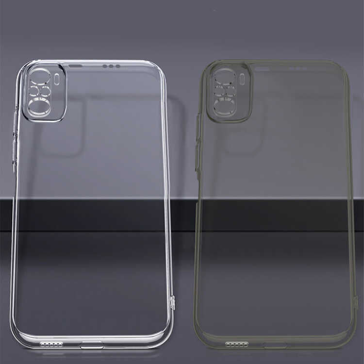 Xiaomi Poco M5S Kılıf Zore Süper Silikon Kapak Renksiz