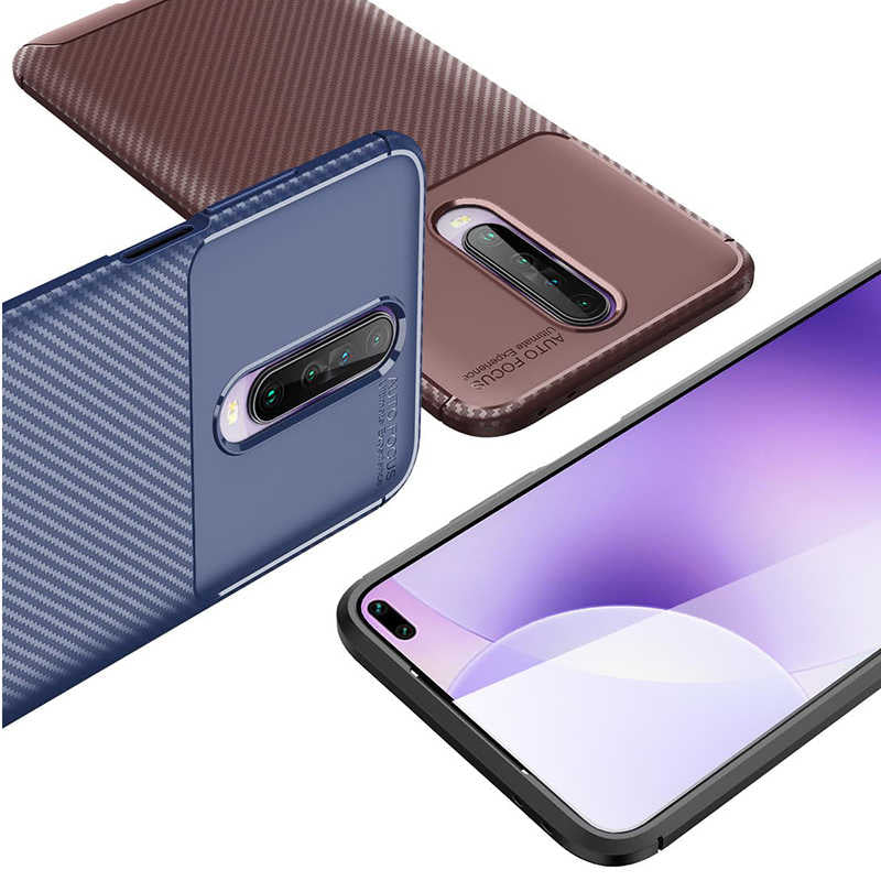 Xiaomi Poco X2 Kılıf Zore Negro Silikon Kapak Kahverengi