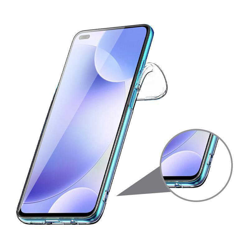 Xiaomi Poco X2 Kılıf Zore Süper Silikon Kapak Renksiz