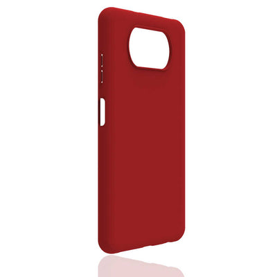 Xiaomi Poco X3 Kılıf Zore Biye Silikon Kırmızı