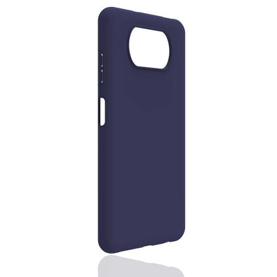 Xiaomi Poco X3 Kılıf Zore Biye Silikon Lacivert
