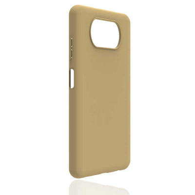 Xiaomi Poco X3 Kılıf Zore Biye Silikon Gold