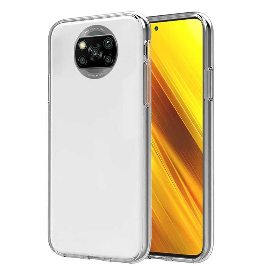 Xiaomi Poco X3 Kılıf Zore Enjoy Kapak Renksiz