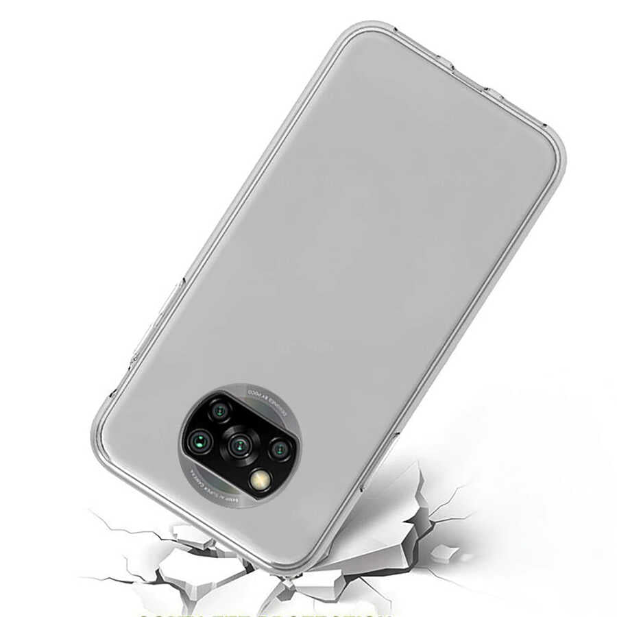 Xiaomi Poco X3 Kılıf Zore Enjoy Kapak Renksiz