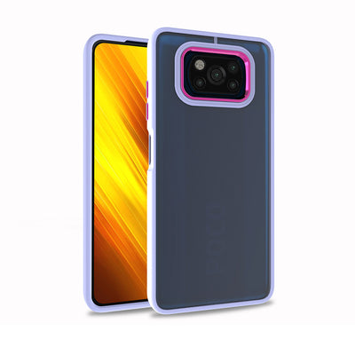 Xiaomi Poco X3 Kılıf Zore Flora Kapak Lila