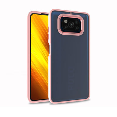 Xiaomi Poco X3 Kılıf Zore Flora Kapak Rose Gold