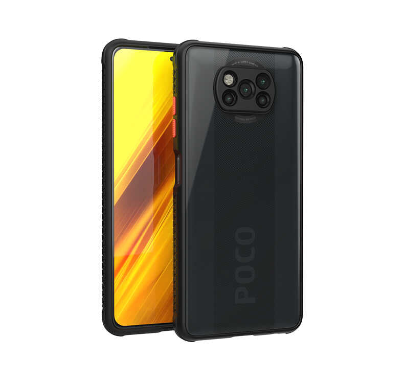 Xiaomi Poco X3 Kılıf Zore Kaff Kapak Siyah