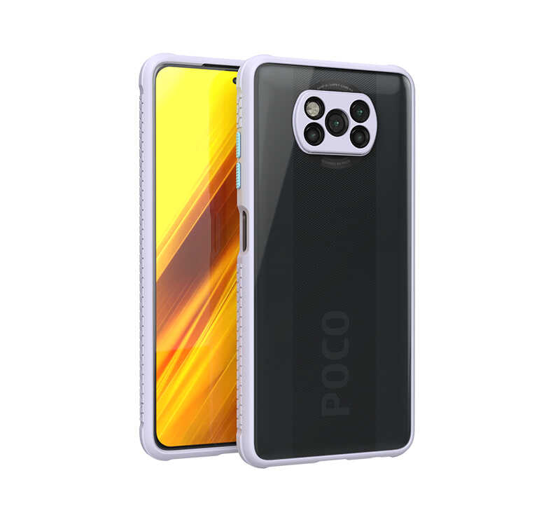 Xiaomi Poco X3 Kılıf Zore Kaff Kapak Mor