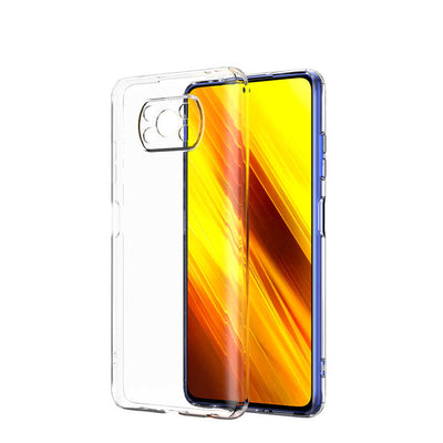 Xiaomi Poco X3 Kılıf Zore Kamera Korumalı Süper Silikon Kapak Renksiz