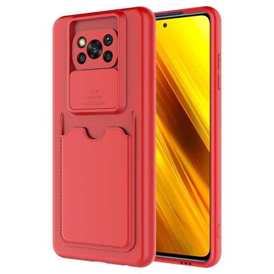 Xiaomi Poco X3 Kılıf Zore Kartix Kapak Koyu Mor