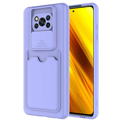 Xiaomi Poco X3 Kılıf Zore Kartix Kapak Lila