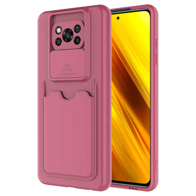 Xiaomi Poco X3 Kılıf Zore Kartix Kapak Koyu Mor