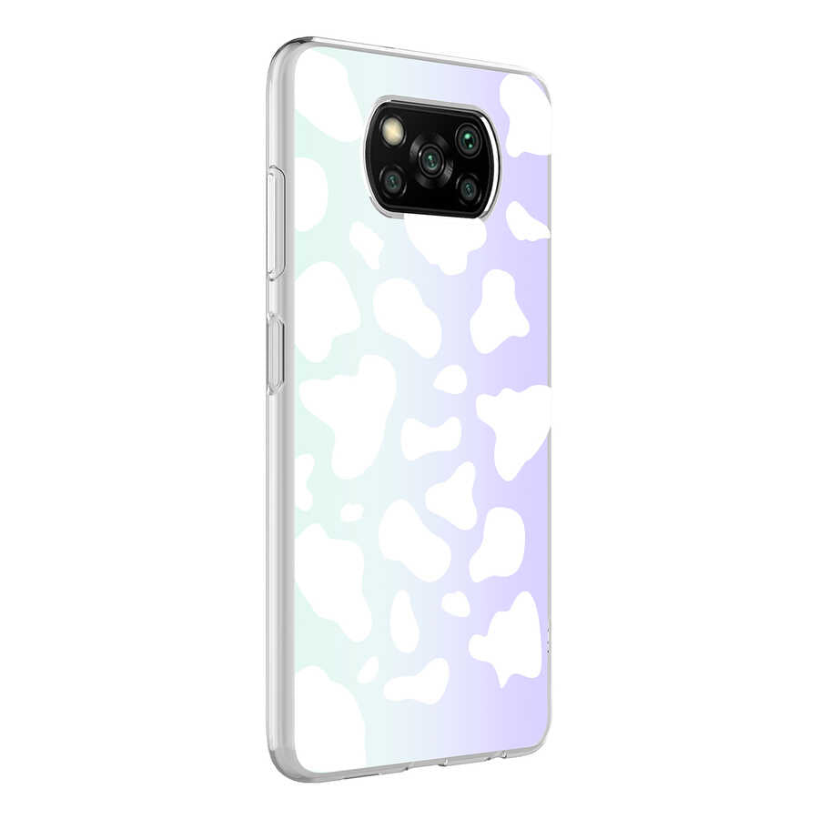 Xiaomi Poco X3 Kılıf Zore M-Blue Desenli Kapak