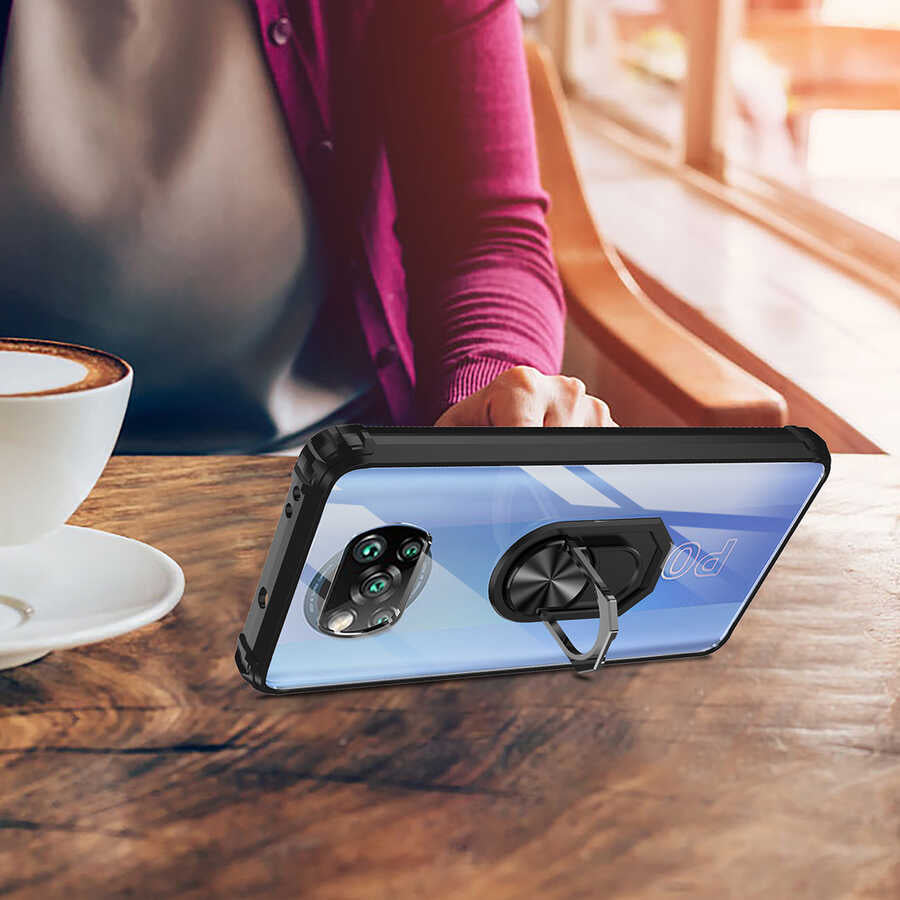 Xiaomi Poco X3 Kılıf Zore Mola Kapak Lacivert