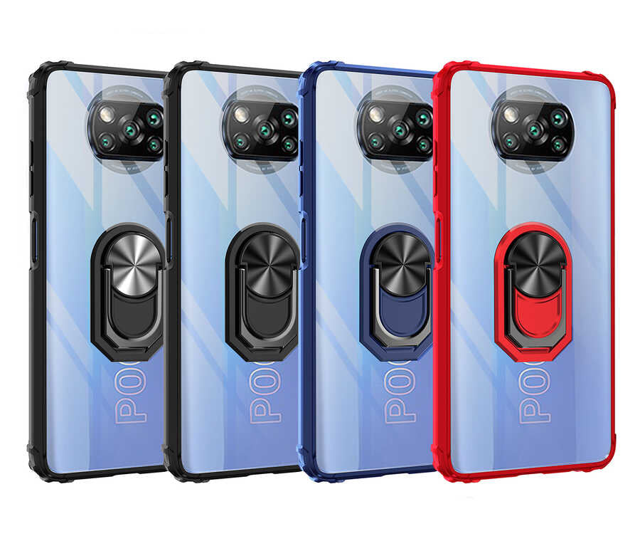 Xiaomi Poco X3 Kılıf Zore Mola Kapak Siyah