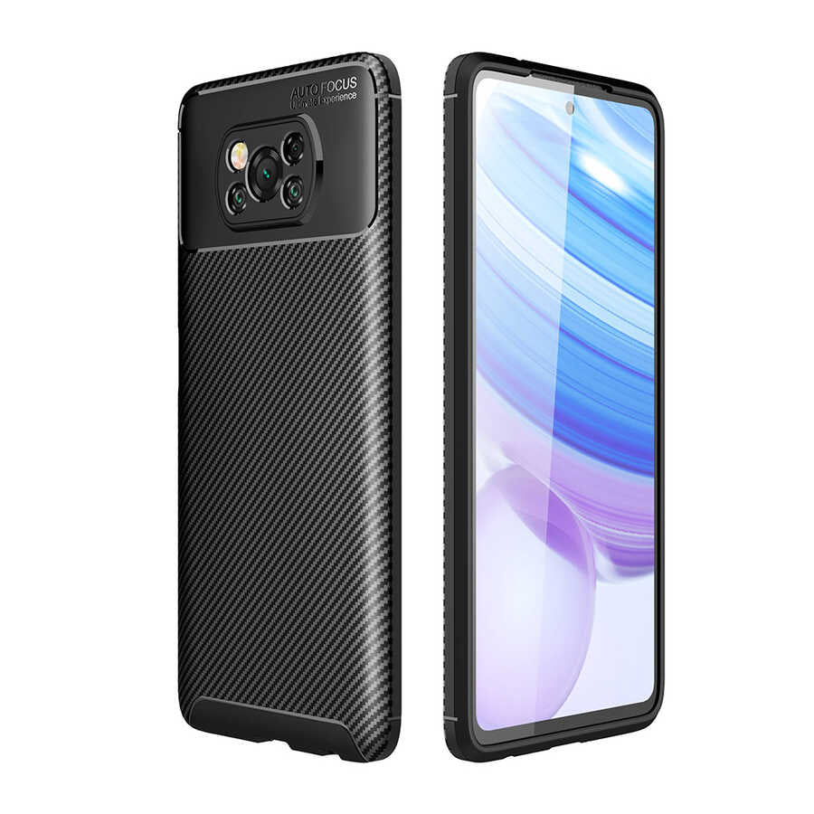 Xiaomi Poco X3 Kılıf Zore Negro Silikon Kapak Siyah