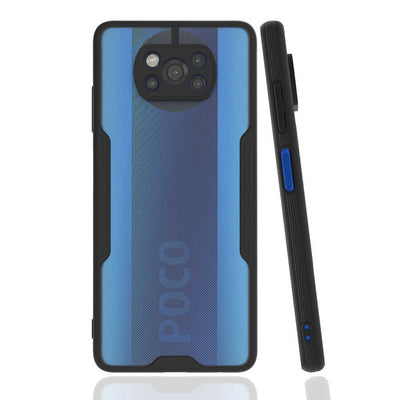 Xiaomi Poco X3 Kılıf Zore Parfe Kapak Siyah