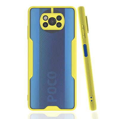 Xiaomi Poco X3 Kılıf Zore Parfe Kapak Sarı