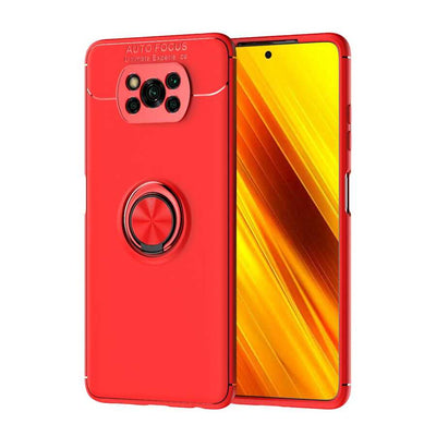 Xiaomi Poco X3 Kılıf Zore Ravel Silikon Kapak Kırmızı