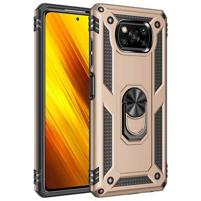 Xiaomi Poco X3 Kılıf Zore Vega Kapak Gold