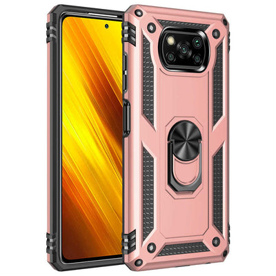 Xiaomi Poco X3 Kılıf Zore Vega Kapak Rose Gold