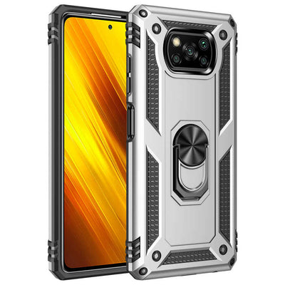 Xiaomi Poco X3 Kılıf Zore Vega Kapak Gri