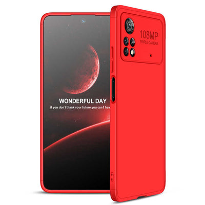 Xiaomi Poco X4 Pro 5G Kılıf Zore Ays Kapak Kırmızı
