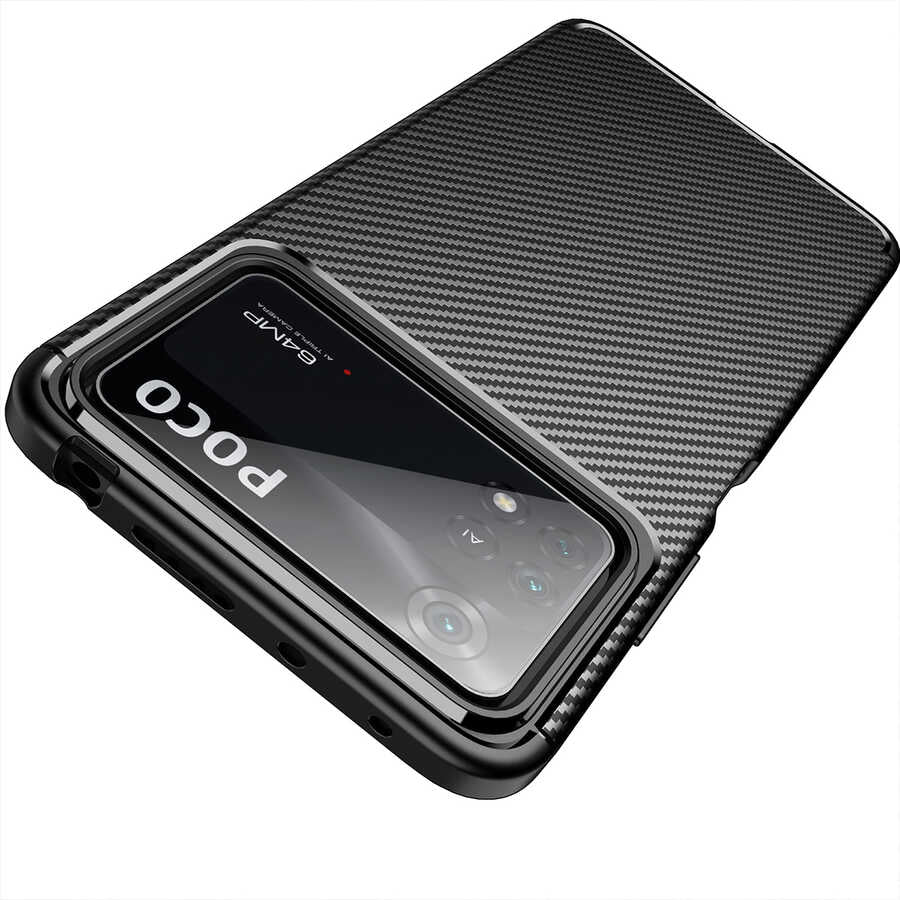 Xiaomi Poco X4 Pro 5G Kılıf Zore Negro Silikon Kapak Siyah