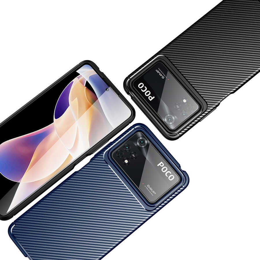 Xiaomi Poco X4 Pro 5G Kılıf Zore Negro Silikon Kapak Siyah