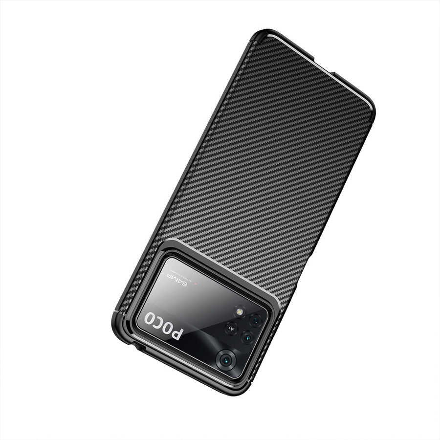 Xiaomi Poco X4 Pro 5G Kılıf Zore Negro Silikon Kapak Siyah