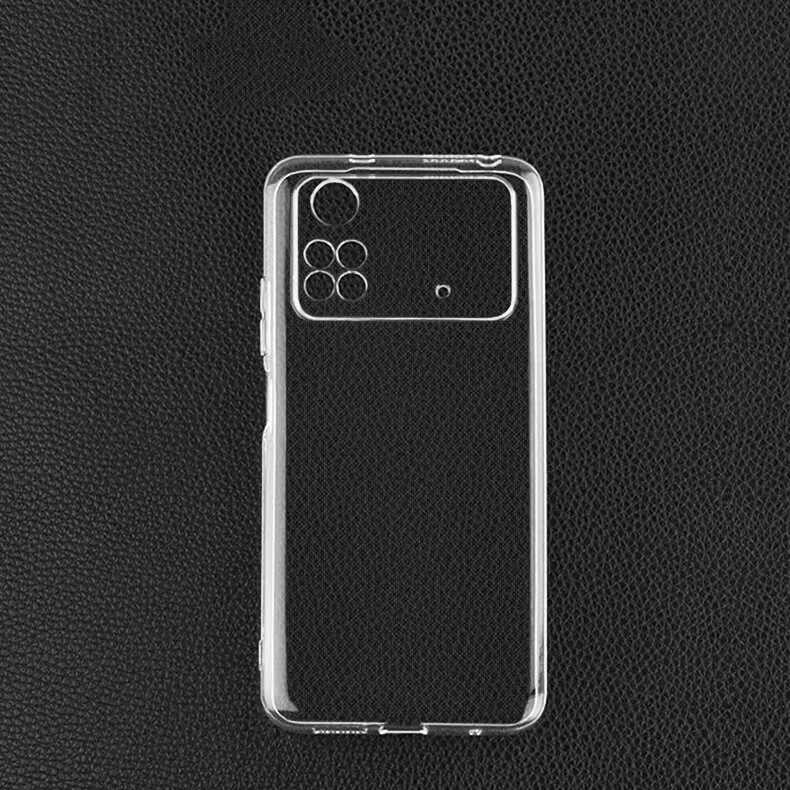 Xiaomi Poco X4 Pro 5G Kılıf Zore Süper Silikon Kapak Renksiz