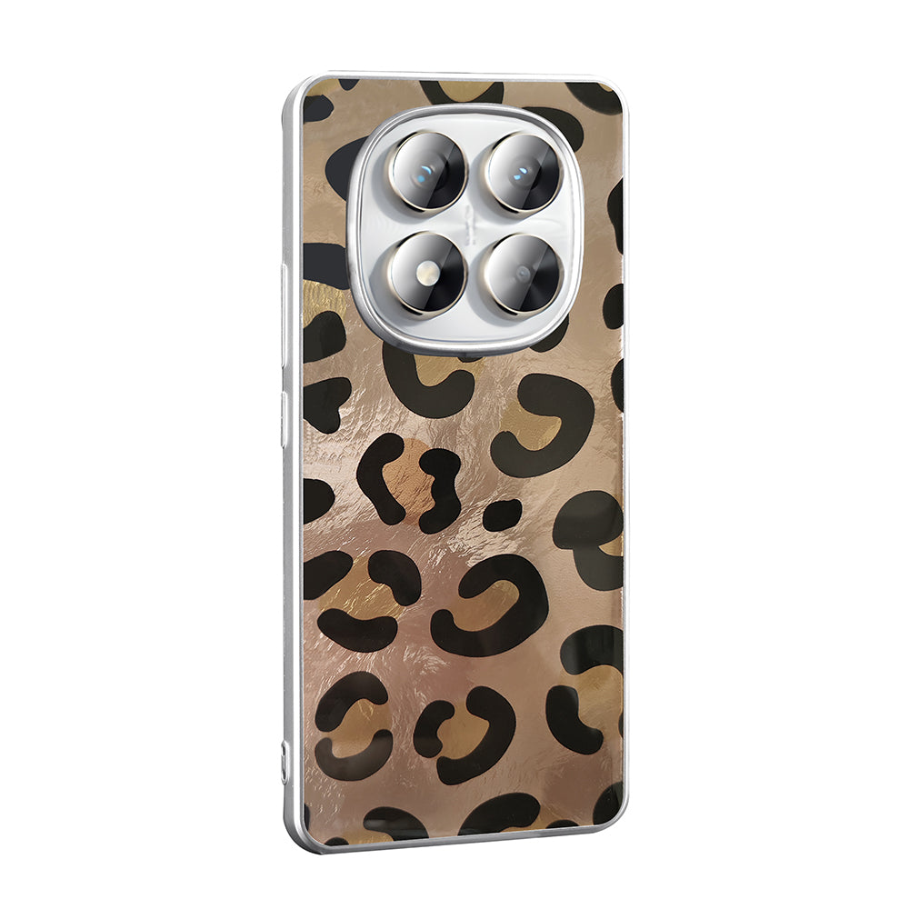 Xiaomi Poco X7 Kılıf Desenli Zore Mep Kapak Gold Leopar