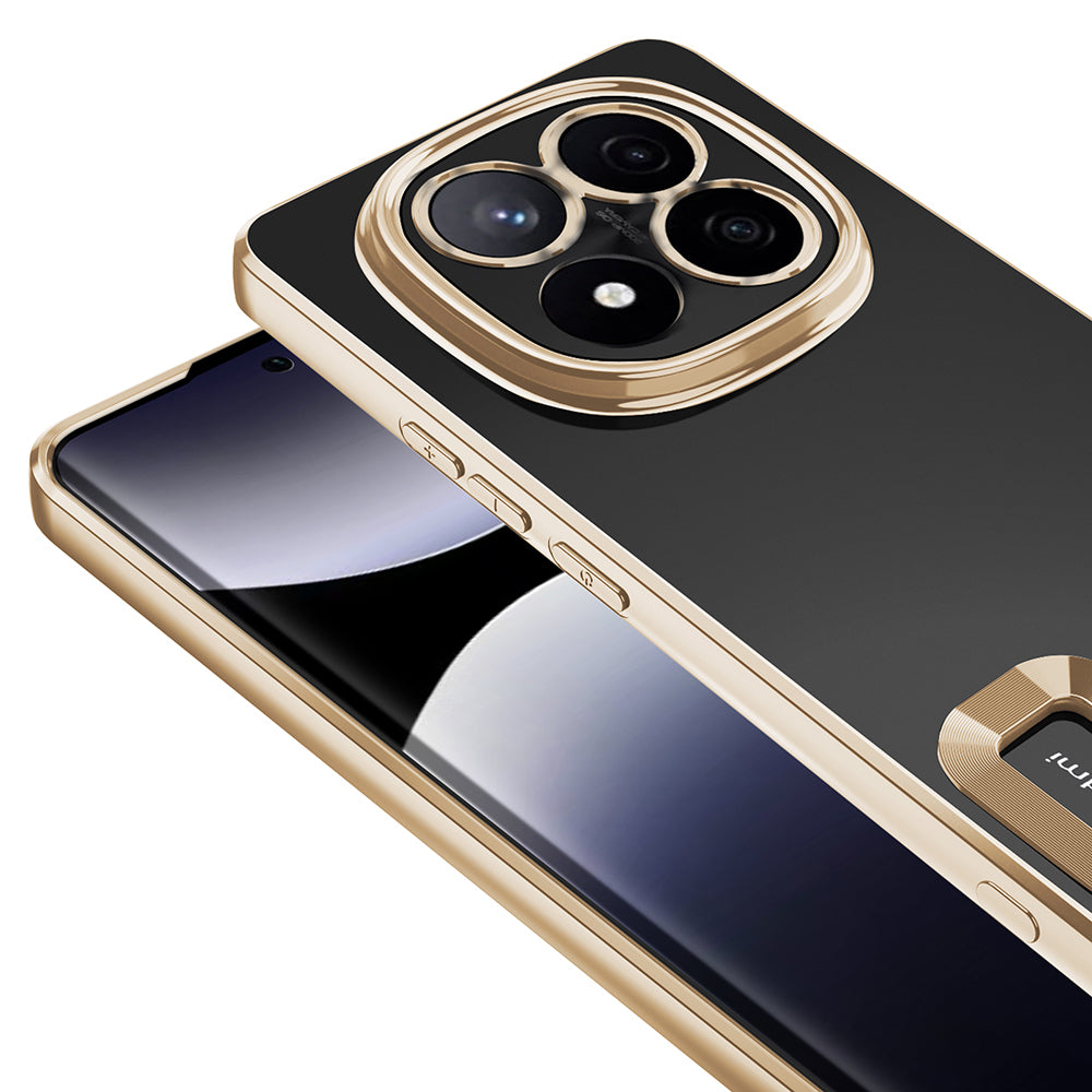 Xiaomi Poco X7 Kılıf Kamera Korumalı Logo Gösteren Zore Omega Kapak Gümüş