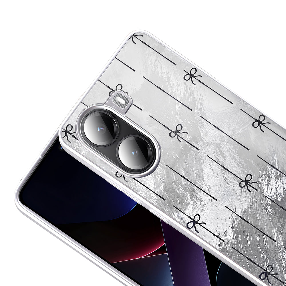 Xiaomi Poco X7 Pro Kılıf Desenli Zore Mep Kapak Gri Leopar