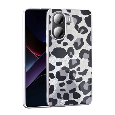 Xiaomi Poco X7 Pro Kılıf Desenli Zore Mep Kapak Gri Leopar