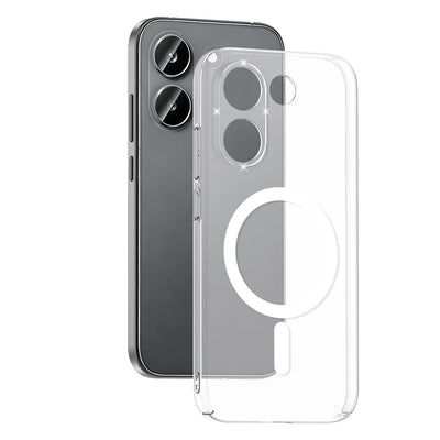 Xiaomi Poco X8 Pro Kamera Korumalı M-Safe Şarj Özellikli Şeffaf Zore London Sert PC Kapak