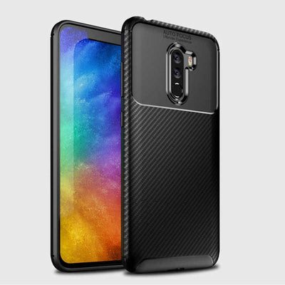 Xiaomi Pocophone F1 Kılıf Zore Negro Silikon Kapak Siyah