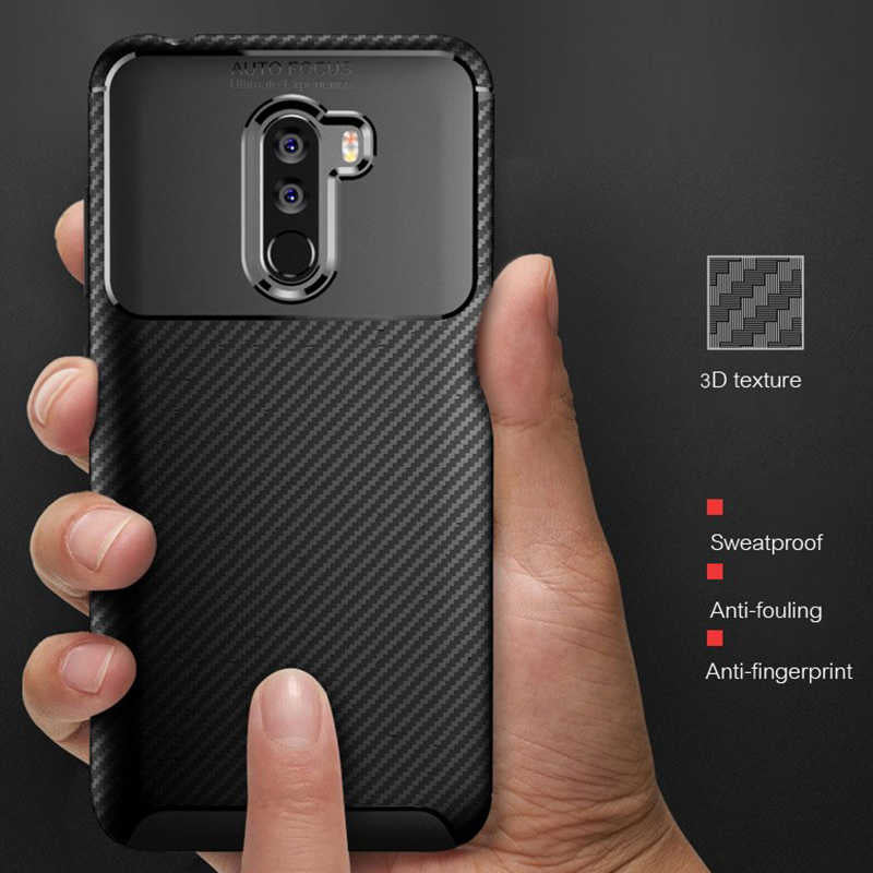Xiaomi Pocophone F1 Kılıf Zore Negro Silikon Kapak Lacivert